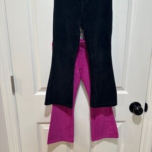 Cat & Jack Black and Pink Corduroy Leggings